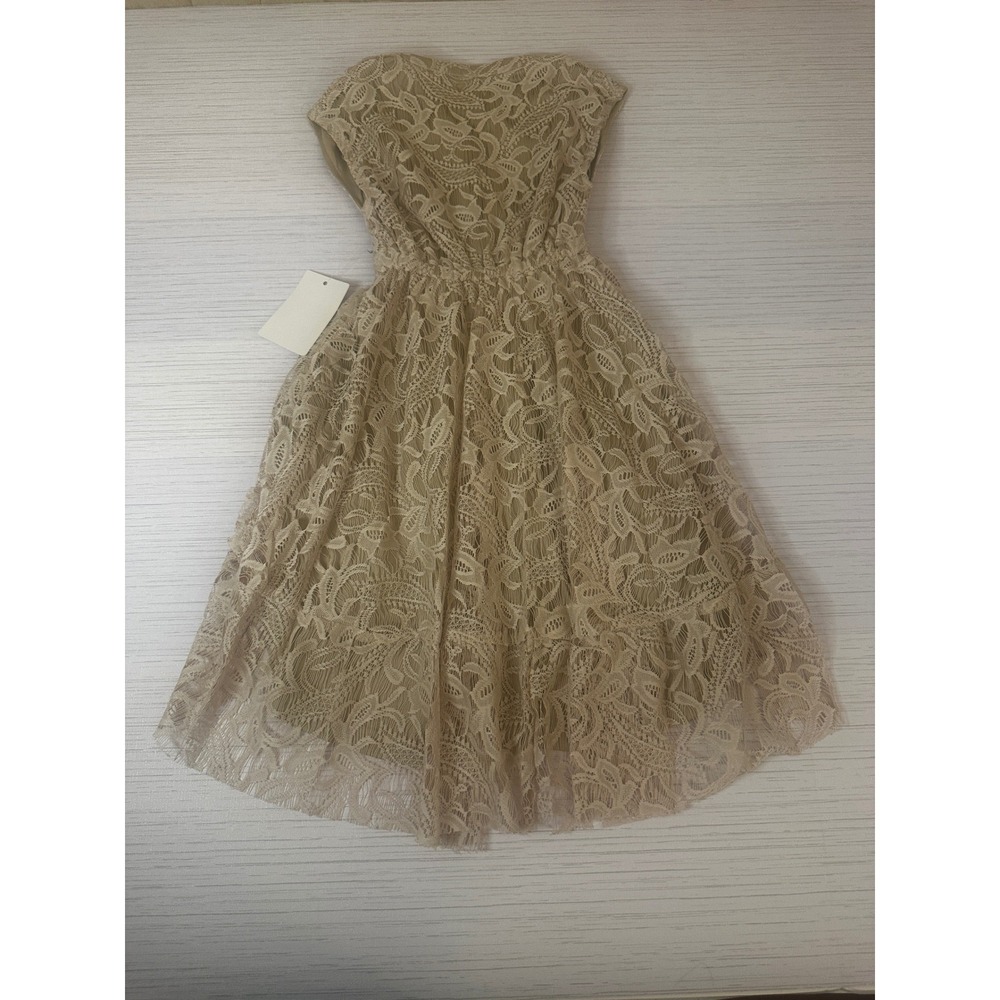 *NEW*Joyfolie Mia Joy Size 3 Hadley Dress Turtledove Lace High-Low NWT 72001324 - Picture 6 of 7